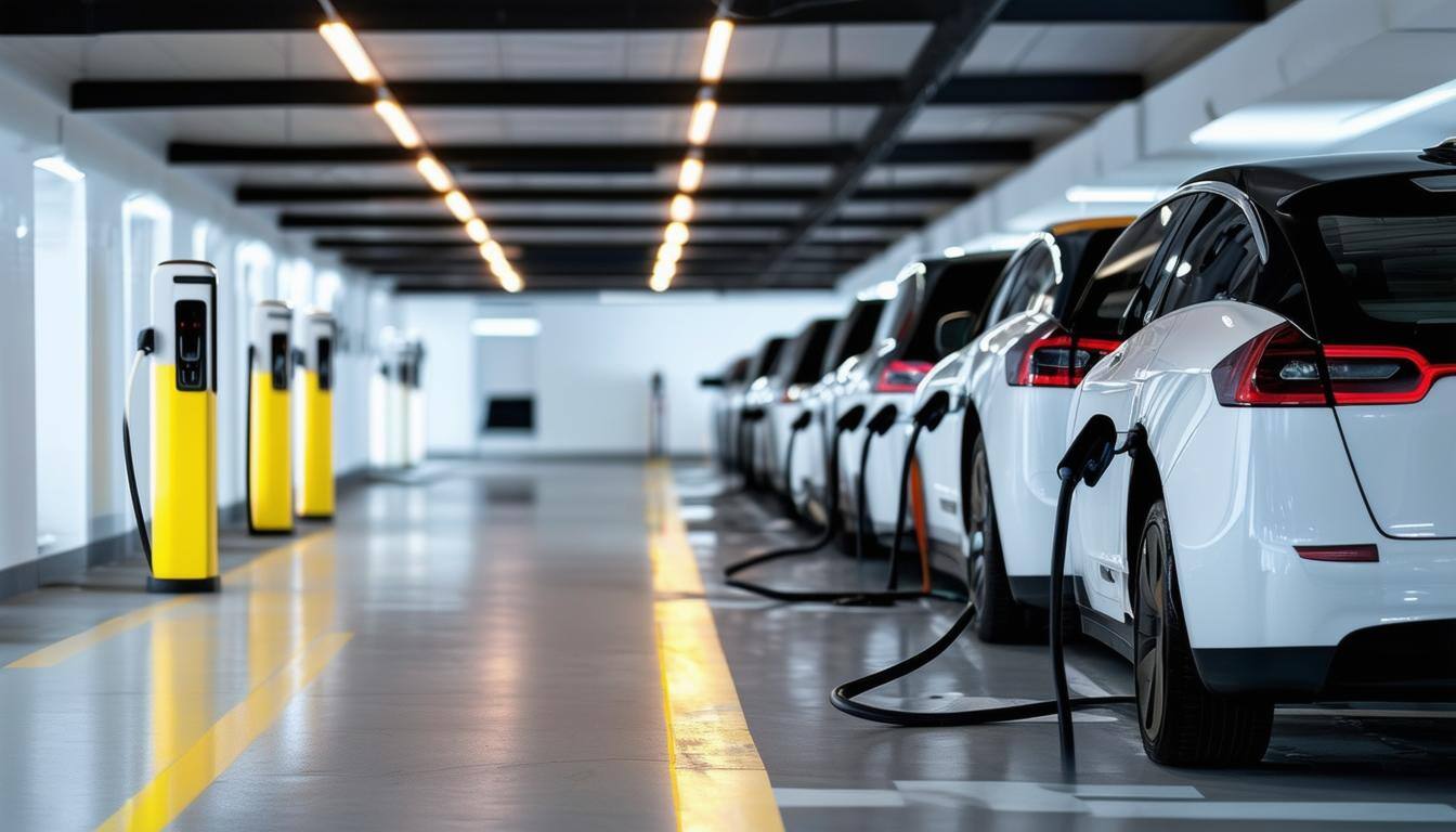 Image showcasing Electric Vehicle Charging Load Management for Condos & Commercial Buildings